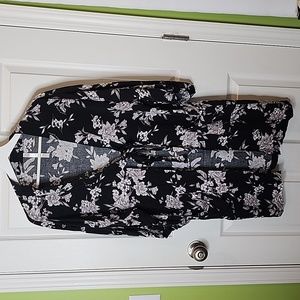 Spiritual Gangster Maya Kimono Black Floral Robe, Women's One Size